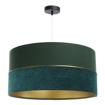Lampadario a sospensione con filo TWIST 1xE27/60W/230V verde/oro
