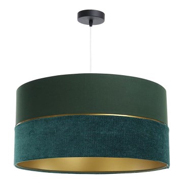 Lampadario a sospensione con filo TWIST 1xE27/60W/230V verde/oro