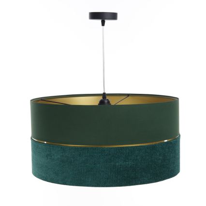 Lampadario a sospensione con filo TWIST 1xE27/60W/230V verde/oro