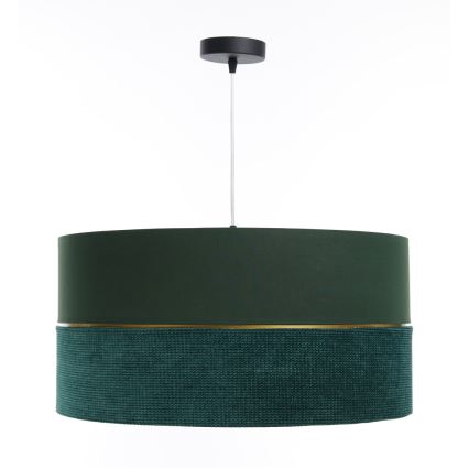 Lampadario a sospensione con filo TWIST 1xE27/60W/230V verde/oro