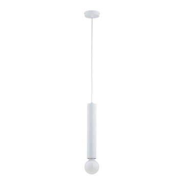 Lampadario a sospensione con filo TWISTER 1xE27/60W/230V bianco