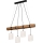 Lampadario a sospensione con filo ULMO 4xE27/25W/230V pino