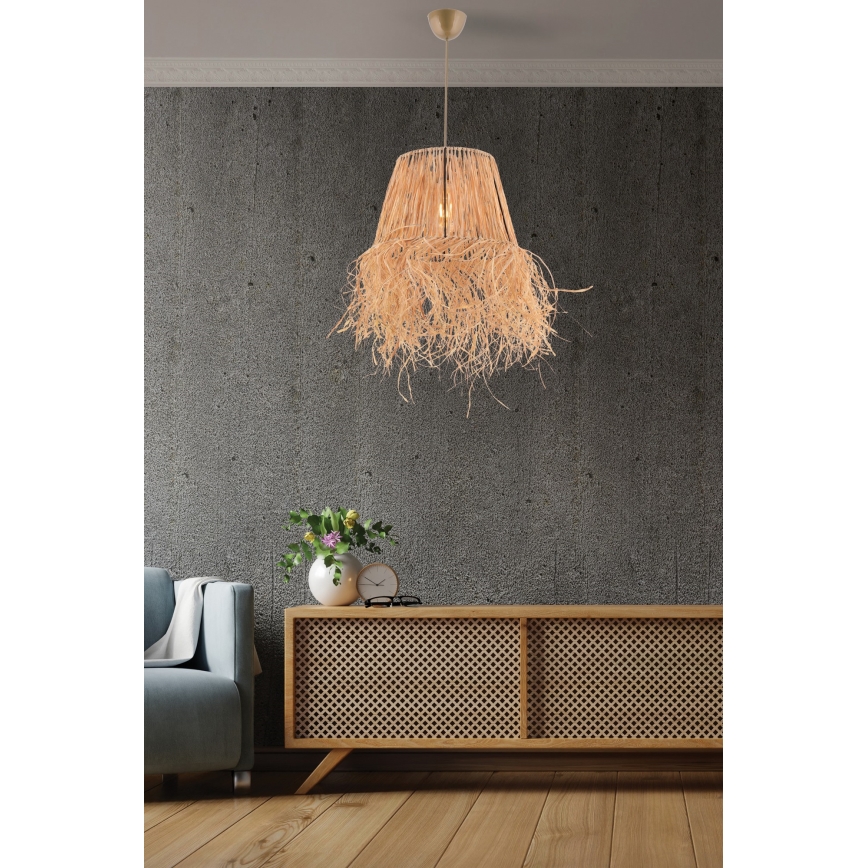 Lampadario a sospensione con filo VALANCE 1xE27/40W/230V marrone