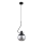 Lampadario a sospensione con filo VELTO ENIGMA 1xE27/15W/230V nero/fumé