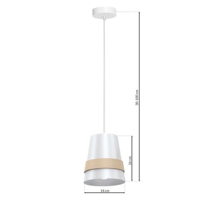 Lampadario a sospensione con filo VENEZIA 1xE27/60W/230V