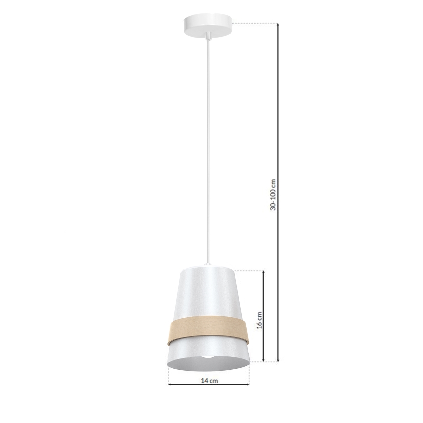 Lampadario a sospensione con filo VENEZIA 1xE27/60W/230V