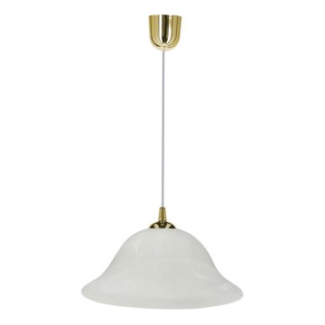 Lampadario a sospensione con filo VERA 1xE27/60W/230V oro/bianco