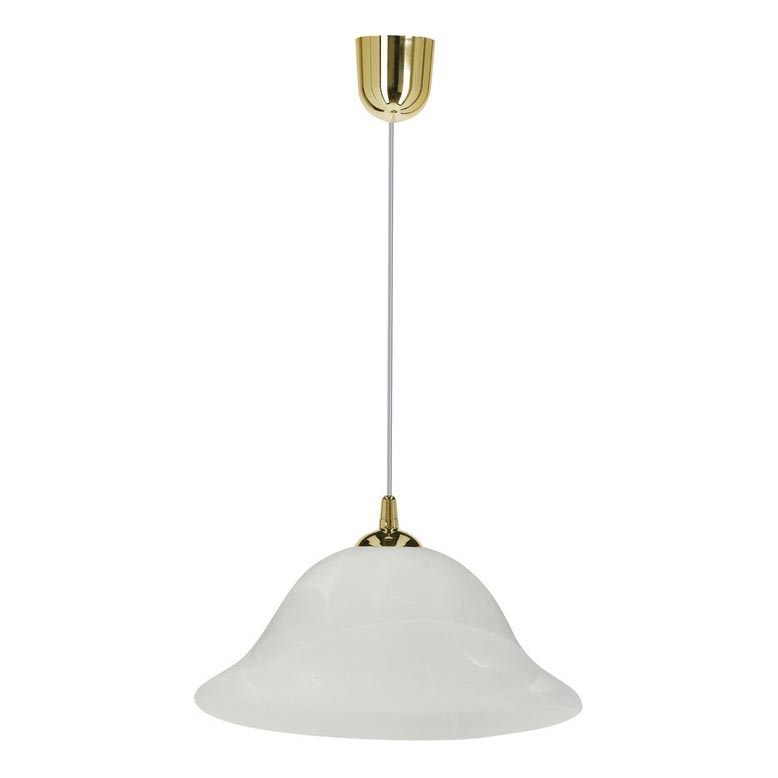 Lampadario a sospensione con filo VERA 1xE27/60W/230V oro/bianco