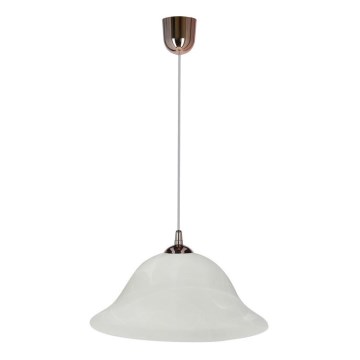 Lampadario a sospensione con filo VERA 1xE27/60W/230V rame/bianco