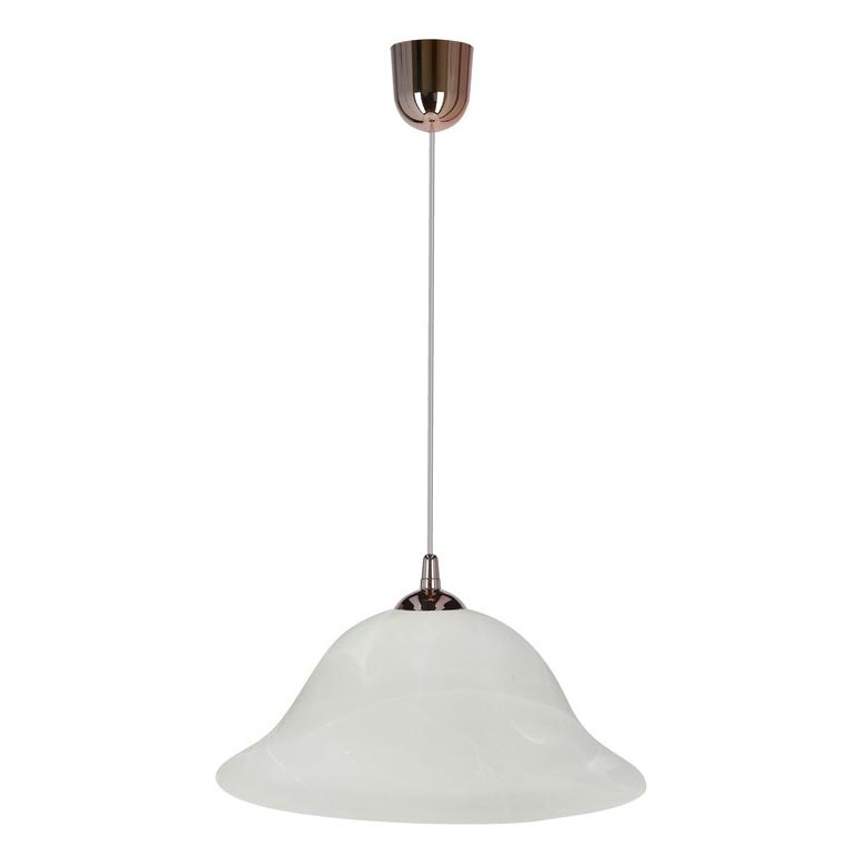 Lampadario a sospensione con filo VERA 1xE27/60W/230V rame/bianco