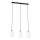 Lampadario a sospensione con filo VERDI 3xE27/15W/230V nero/bianco