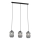 Lampadario a sospensione con filo VERDI 3xE27/15W/230V nero/grigio