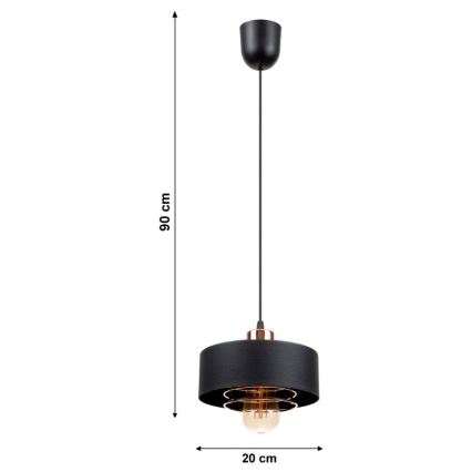 Lampadario a sospensione con filo VEST 1xE27/60W/230V