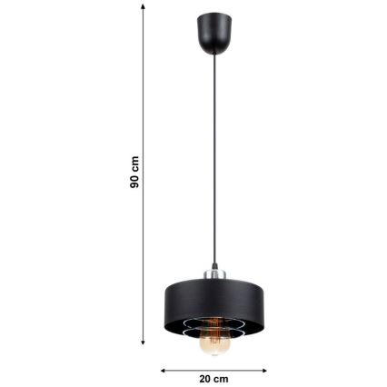Lampadario a sospensione con filo VEST 1xE27/60W/230V