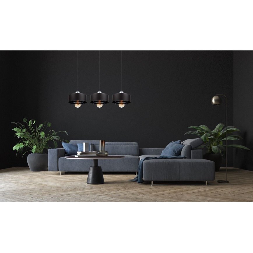Lampadario a sospensione con filo VEST 3xE27/60W/230V