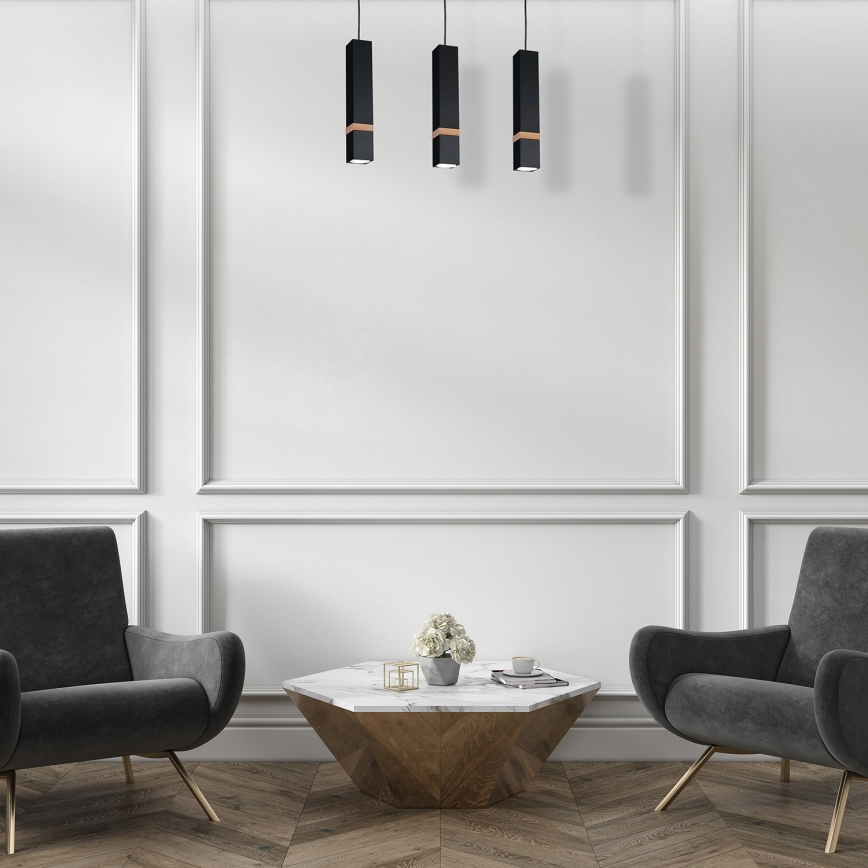 Lampadario a sospensione con filo VIDAR 3xGU10/25W/230V