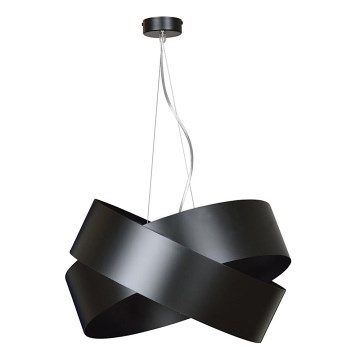 Lampadario a sospensione con filo VIENO 3xE27/15W/230V nero