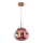 Lampadario a sospensione con filo VITRO 1xE27/7W/230V diametro 25 cm rosa oro
