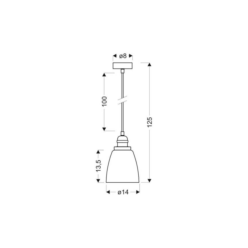 Lampadario a sospensione con filo VOICE 1xE27/40W/230V
