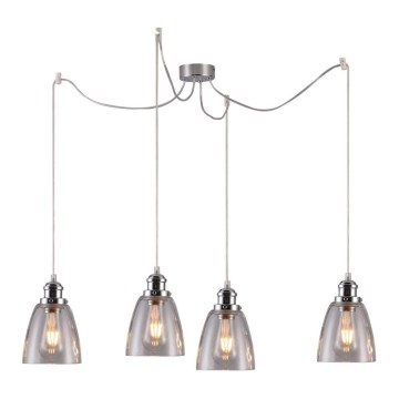 Lampadario a sospensione con filo VOICE 4xE27/40W/230V ragno