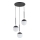 Lampadario a sospensione con filo VOLDA 3xE14/10W/230V diametro 44 cm nero