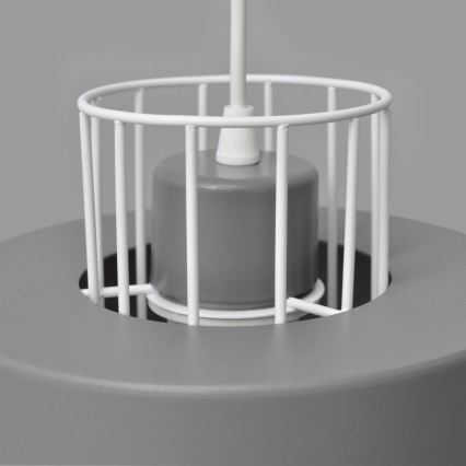 Lampadario a sospensione con filo VOLTA 1xE27/15W/230V grigio