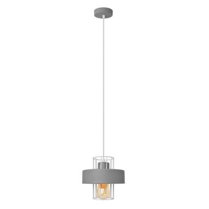 Lampadario a sospensione con filo VOLTA 1xE27/15W/230V grigio