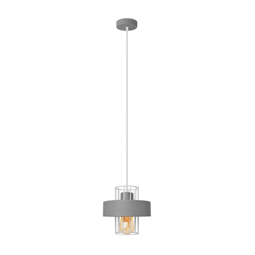 Lampadario a sospensione con filo VOLTA 1xE27/15W/230V grigio