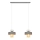 Lampadario a sospensione con filo VOLTA 2xE27/15W/230V grigio