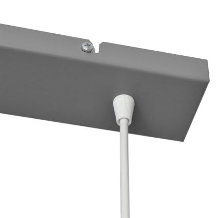 Lampadario a sospensione con filo VOLTA 2xE27/15W/230V grigio