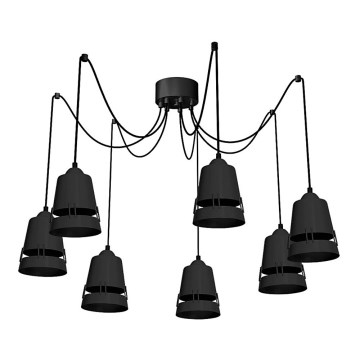Lampadario a sospensione con filo WALET 7xE27/60W/230V ragno