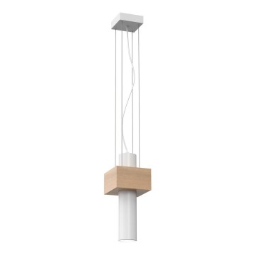 Lampadario a sospensione con filo WEST 1xGU10/25W/230V bianco