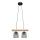 Lampadario a sospensione con filo WOODSTOCK 2xE27/15W/230V