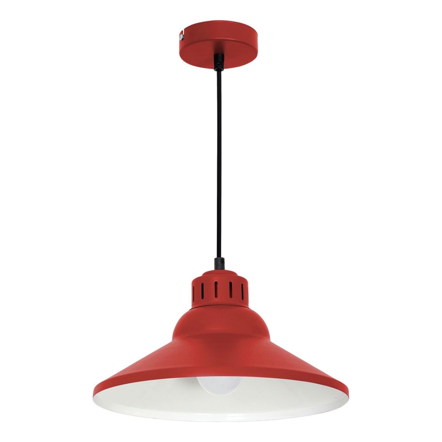 Lampadario a sospensione con filo WORKS 1xE27/15W/230V rosso