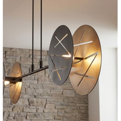 Lampadario a sospensione con filo XOTIC 2xE27/15W/230V nero