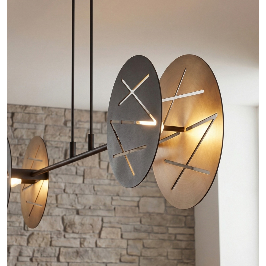 Lampadario a sospensione con filo XOTIC 2xE27/15W/230V nero