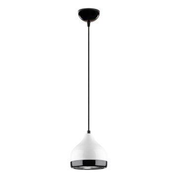 Lampadario a sospensione con filo YILDO 1xE27/40W/230V bianco/nero