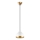 Lampadario a sospensione con filo YILDO 1xE27/40W/230V bianco/oro