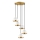 Lampadario a sospensione con filo YILDO 5xE27/40W/230V bianco/oro