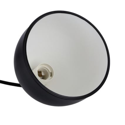 Lampadario a sospensione con filo YSTAD 1xE27/40W/230V nero