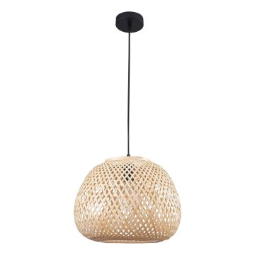 Lampadario a sospensione con filo ZANZIBAR 1xE27/20W/230V diametro 35 cm bambù