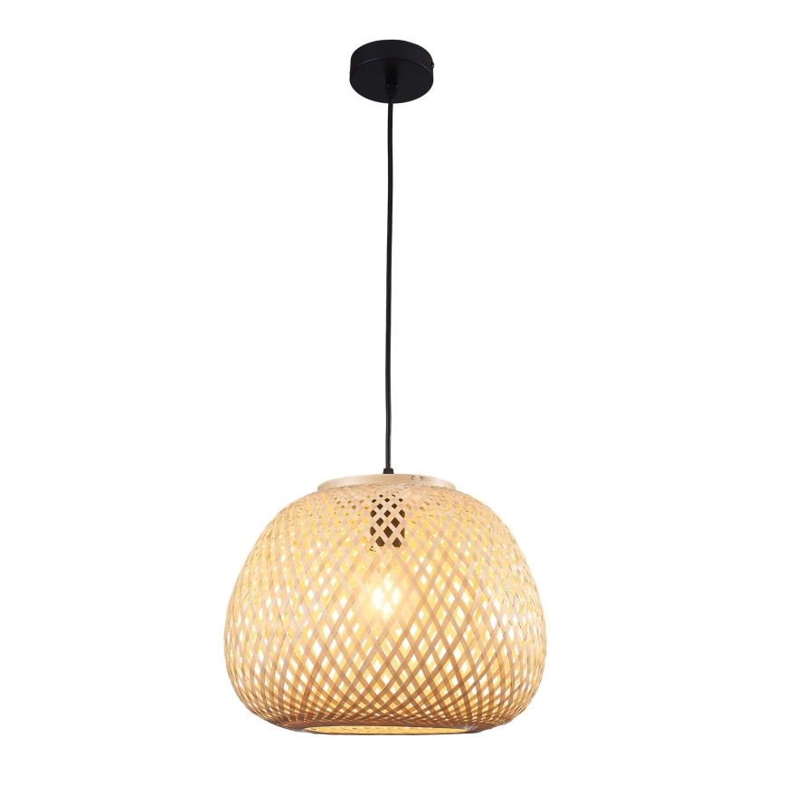 Lampadario a sospensione con filo ZANZIBAR 1xE27/20W/230V diametro 35 cm bambù