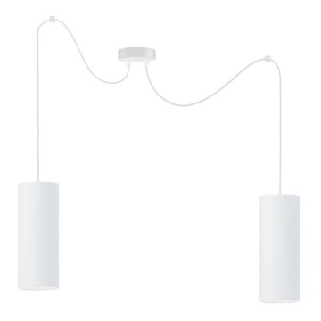 Lampadario a sospensione con filo ZIK 2xE27/40W/230V ragno bianco