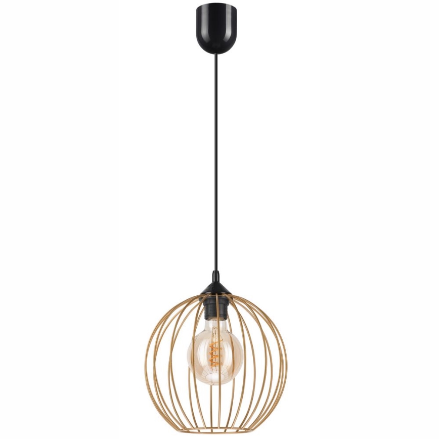 Lampadario a sospensione con filo ZOYA 1xE27/60W/230V ottone
