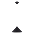 Lampadario a sospensione con filo ZUMA 1xE27/15W/230V diametro 30 cm nero