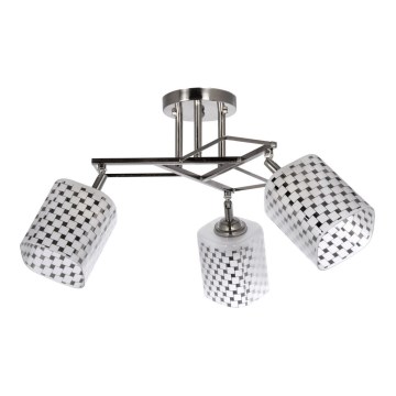 Lampadario a sospensione con supporto rigido 3xE27/60W/230V