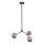 Lampadario a sospensione con supporto rigido 3xG9/15W/230V grigio