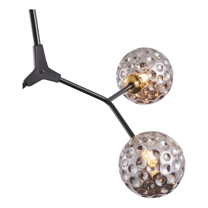 Lampadario a sospensione con supporto rigido 3xG9/15W/230V grigio