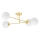 Lampadario a sospensione con supporto rigido 4xE27/35W/230V diametro 70 cm oro