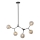 Lampadario a sospensione con supporto rigido 5xG9/15W/230V grigio
